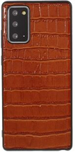 Crocodile Skin Top Layer Cowhide Leather Coated TPU Cover til Samsung Galaxy Note 20 / Note 20 5G