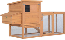 Pollaio gabbia per galline da esterno con zona di corsa e nido in legno