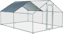 Gabbia box per esterno zincato con tessuto oxford di copertura 3x4x1,95 m