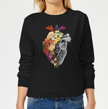 Tobias Fonseca Flower Heart Spring Women's Sweatshirt - Black - 5XL