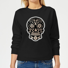 Day Of The Dead Skull Women's Sweatshirt - Black - 5XL