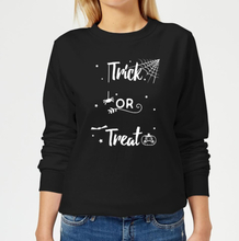Trick Or Treat Spider Women's Sweatshirt - Black - 5XL - Black