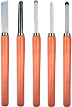 Einhell 5 Sgorbie scalpelli per intaglio legno per tornio 4311200