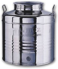 Fusto inox 50 Lt per olio predisposizione rubinetto MADE IN ITALY FTC10050