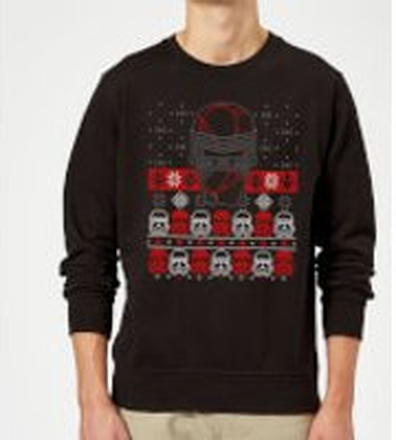 Star Wars Kylo Ren Ugly Holiday Sweatshirt - Black - XXL