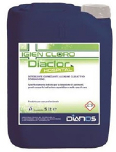 Diaclor Hospital detergente igienizzante e disinfettante a base di ipoclorito di sodio 5 LT