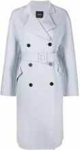 Theory Coats Clear Blue