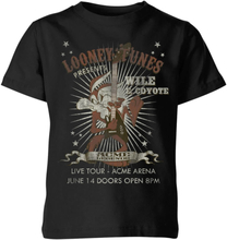 Looney Tunes Wile E Coyote Guitar Arena Tour Kids' T-Shirt - Black - 3-4 Years - Black