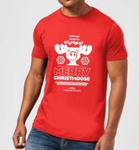 National Lampoon Merry Christmoose Men's Christmas T-Shirt - Red - S