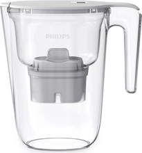 Caraffa filtrante Philips da 2,6 litri con timer bianca