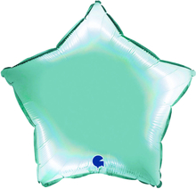 Ballong Stjärna Holografisk Platinum Tiffany