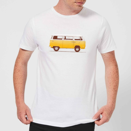 Florent Bodart Yellow Van Men's T-Shirt - White - 5XL