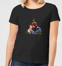 Star Wars Mistletoe Kiss Women's Christmas T-Shirt - Black - S