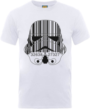 Star Wars Stormtrooper Barcode T-Shirt - White - S
