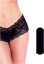 A&E Cheeky Panty With Bullet Black