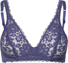 "Natural Comfort Lace Soft Bra Lingerie Bras & Tops Wired Bras Blue Calida"