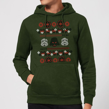 Star Wars Empire Knit Christmas Hoodie - Forest Green - S