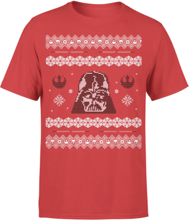 Star Wars Weihnachten Darth Vader T-Shirt - Rot - L