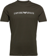 T-Shirt T-shirts Short-sleeved Grønn Emporio Armani*Betinget Tilbud