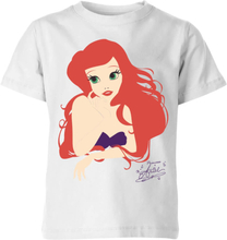 Disney Princess Colour Silhouette Ariel Kids' T-Shirt - White - 3-4 Years - White