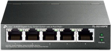TP-link TL-SG105PE Administrerbar gigabitswitch 5 porter PoE+