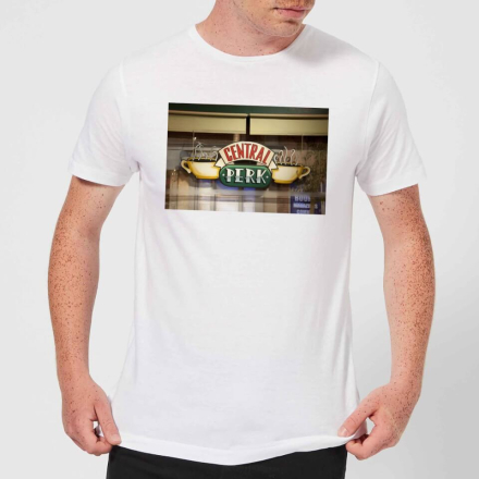 Friends Central Perk Coffee Sign Men's T-Shirt - White - XXL - White