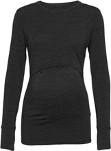 Merino Wool L/S Top Tops T-shirts & Tops Long-sleeved Grey Boob