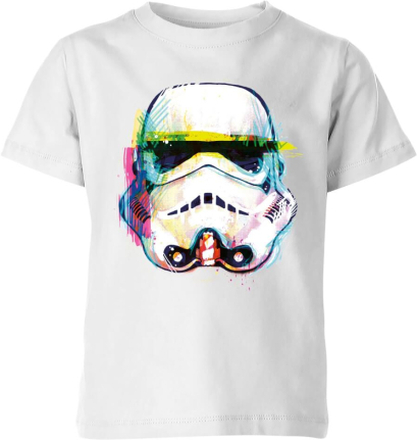 Star Wars Stormtrooper Paintbrush Kinder T-Shirt - Weiß - 5-6 Jahre