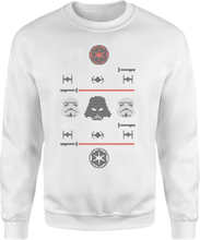 Star Wars Imperial Knit White Christmas Jumper - M