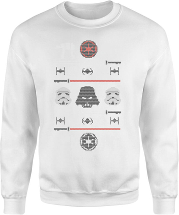 Star Wars Imperial Knit White Christmas Jumper - XL
