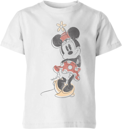 Disney Minnie Offset Kids' T-Shirt - White - 11-12 Years - White