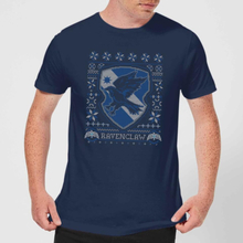 Harry Potter Ravenclaw Crest Men's Christmas T-Shirt - Navy - S