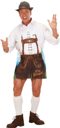 Oktoberfest Bavarian Förkläde med Fotorealistiskt Tryck