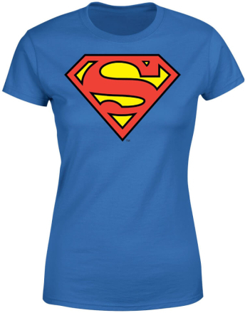 DC Originals Official Superman Shield Women's T-Shirt - Royal Blue - XL