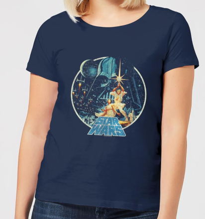 Star Wars Classic Vintage Victory Damen T-Shirt - Navy Blau - M