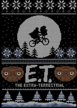E.T. the Extra-Terrestrial Damen Weihnachtspullover – Schwarz - S