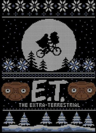E.T. the Extra-Terrestrial Damen Weihnachtspullover – Schwarz - XXL