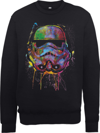 Star Wars Paint Splat Stormtrooper Sweatshirt - Black - XXL
