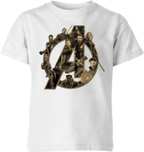 Marvel Avengers Infinity War Avengers Logo Kids' T-Shirt - White - 3-4 Years