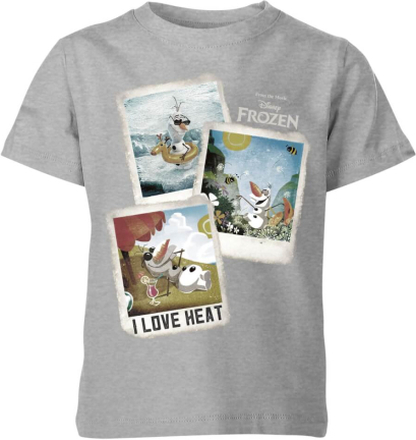 Disney Frozen Olaf Polaroid Kids' T-Shirt - Grey - 7-8 Years