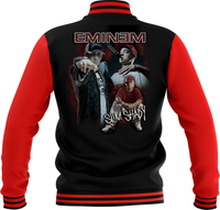 Eminem Unisex Varsity Jacket - Black / Red - M