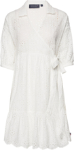 Claudia Broderie Anglaise Wrap Dress Dresses Summer Dresses Hvit Lexington Clothing*Betinget Tilbud
