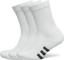 Prf Cush Crew3P Lingerie Socks Regular Socks Hvit Adidas Performance*Betinget Tilbud