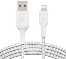 Belkin Boost Charge Lightning To Usb-A Cable Braided, 1M, White
