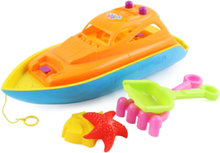 Båt Sandset 48 5 Delar Toys Outdoor Toys Sand Toys Multi/mønstret Suntoy*Betinget Tilbud