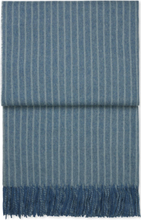 "Stripes Plaid Home Textiles Cushions & Blankets Blankets & Throws Blue ELVANG"