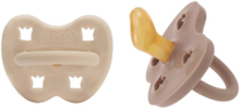 Hevea Pacifier 3-36 Months Orthodontic, 2 Pack Baby & Maternity Pacifiers & Accessories Pacifiers Beige HEVEA