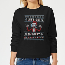 Rick and Morty Lets Get Schwifty Women's Christmas Jumper - Black - XS
