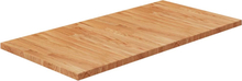 vidaXL Bänkskiva badrum ljusbrun 100x50x2,5cm behandlat massivt trä