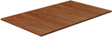 vidaXL Bänkskiva badrum mörkbrun 100x60x1,5cm behandlat massivt trä